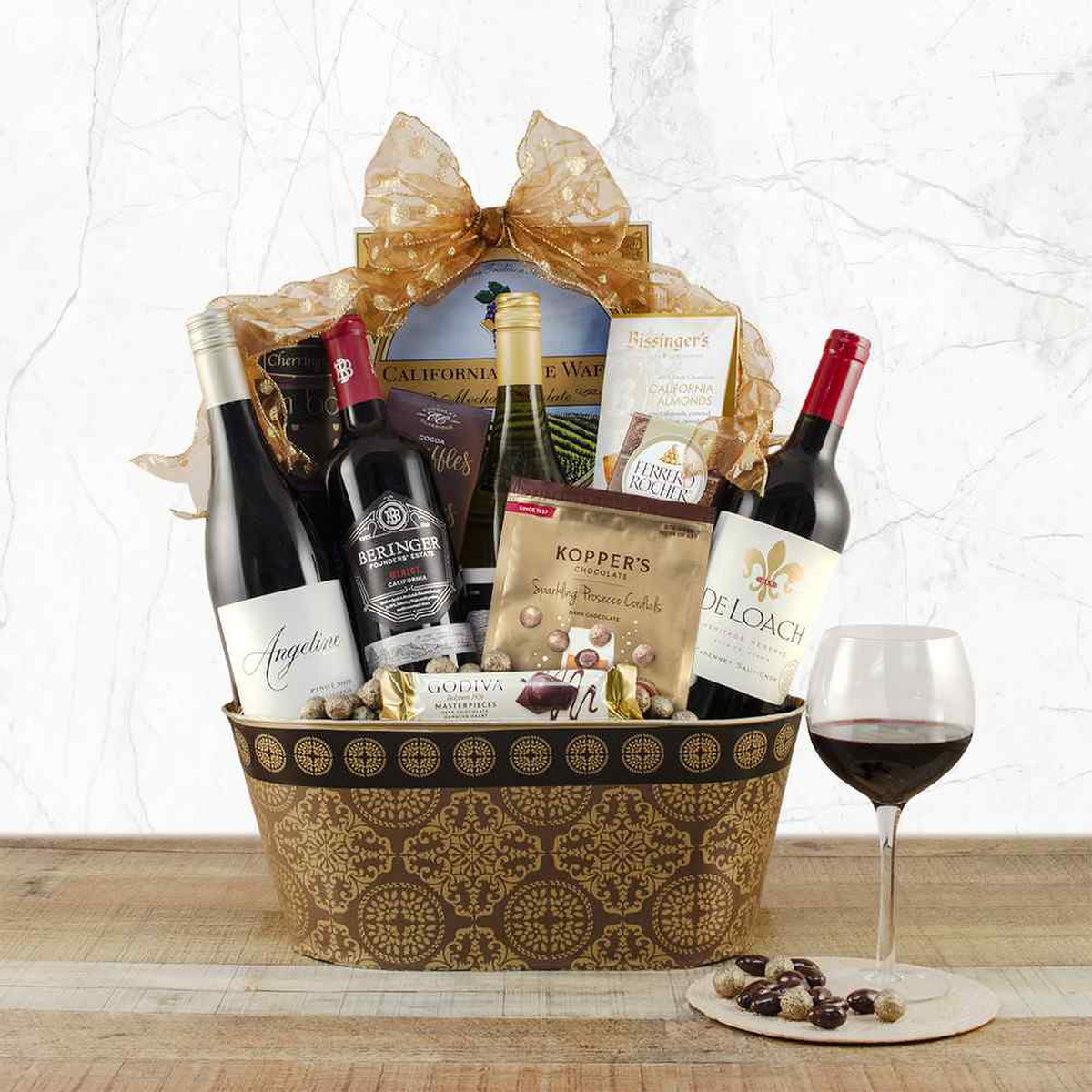 California Wine Quartet Gift Basket